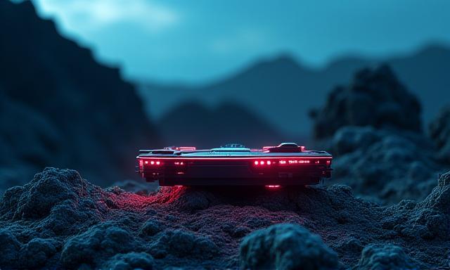 Litha-Sense Pro hardware in a rugged geological environment