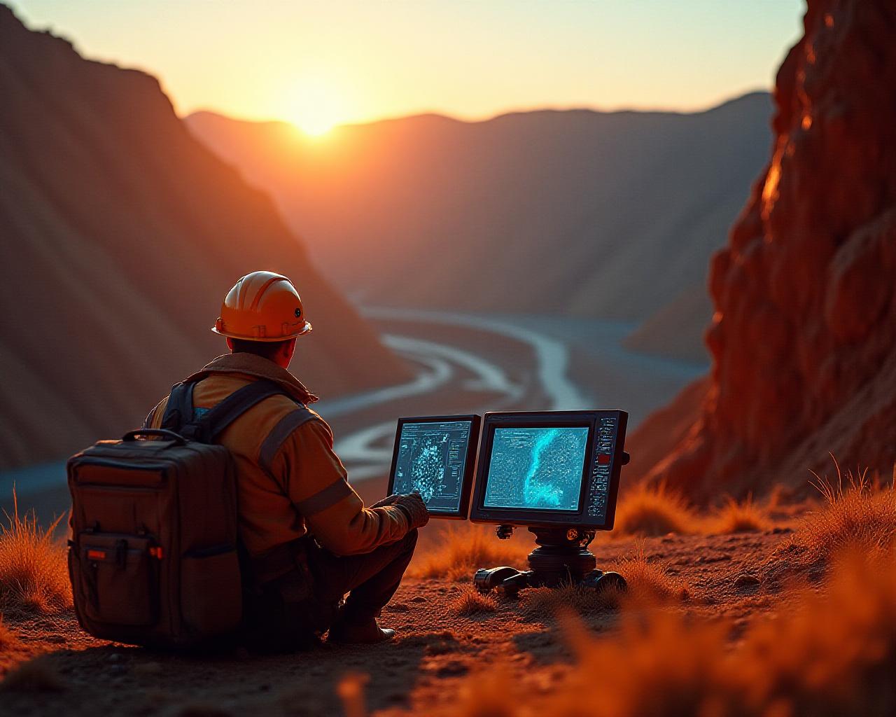 Advanced sensor deployment in a remote geological site